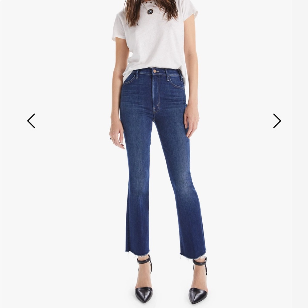 Mother The Hustler Ankle Fray Home Movie Jeans Size 27 Like New